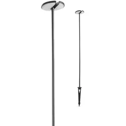 LEDS C4 LED Erdspießleuchte INVISIBLE ADJUSTABLE, IP54 IK04, 33-123cm, 10.7W 3000K 469lm, 355° neigbar, seeluft-beständig, schwarz LEDS-10-9733-05-CL