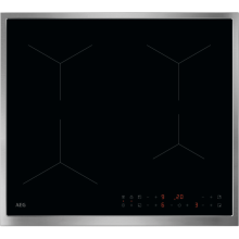 AEG OIN64A00XB Induktionskochfeld 60cm Edelstahlrahmen Hob2Hood PowerBoost