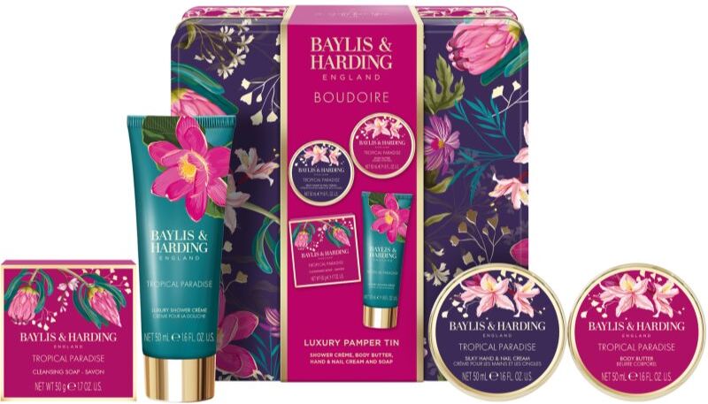Baylis & Harding Boudoire Tropical Paradise gift set tin box