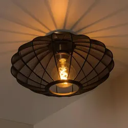 Lucide CORINA Deckenleuchte Ø40cm 1xE27 Schwarz