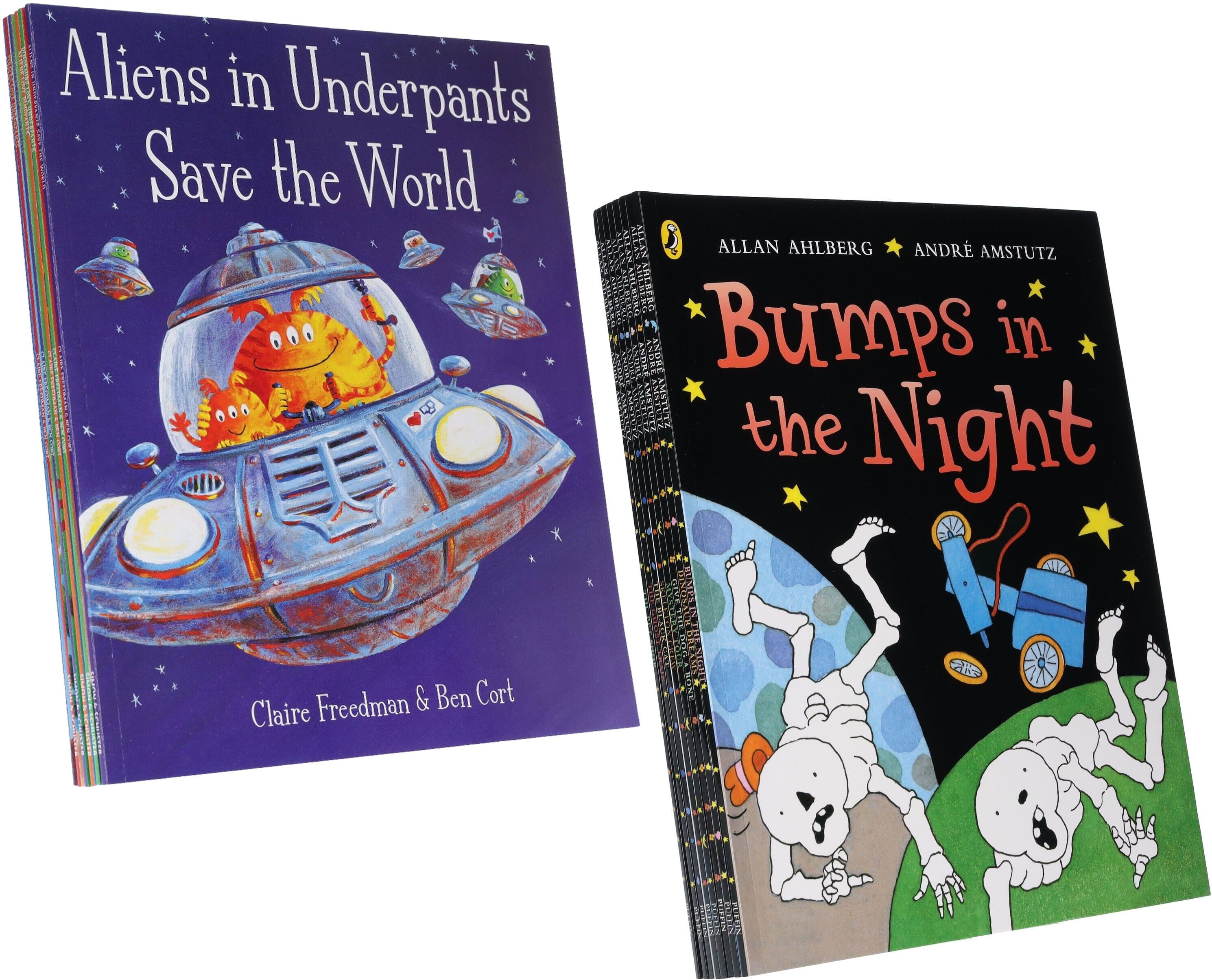 Aliens Love Underpants & FunnyBones: 14 Books Collection Set - Ages 3-7 - Paperback Various