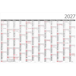 Geiger Plakatkalender Horizont 12, Jahr 2027, Jahresplaner, 12 Monate, 102 x 68 cm (B1)