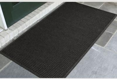 Bungalow Dba Matterly Squares Estates Doormat 60 x 36, 60 x 36, Charcoal