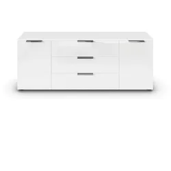 Lowboard Flipp Glas Weiß