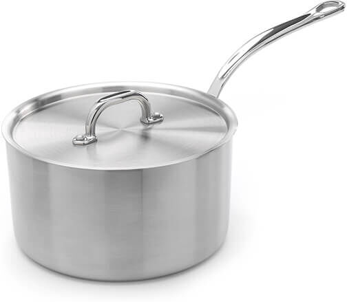 Samuel Groves Classic Stainless Steel Triply 20cm Saucepan with Lid