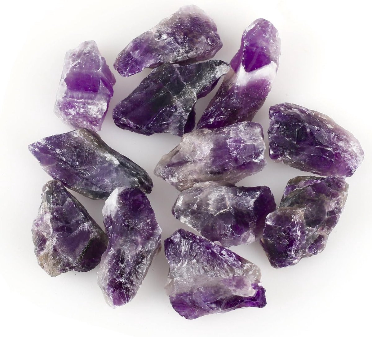 Amethist ruwe natuurstenen voor meditatie en decoratie, 200 g