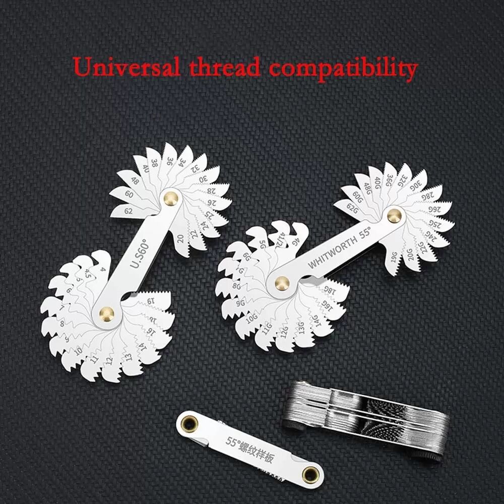 INF Jauge de Filetage 58pcs Métrique 60° + Impérial 55° + US 60°