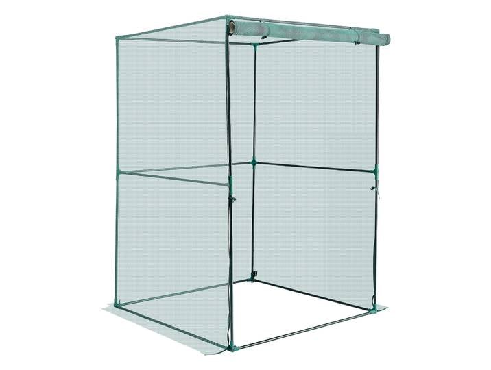 SucceBuy Tente de protection pour plantes avec porte zippée, résistante au vent, haute, facile à installer, filet de protection pour pelouse