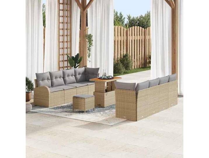 Maison Exclusive - Ensemble de canapé de jardin 11 pièces 10-Nombre de places
