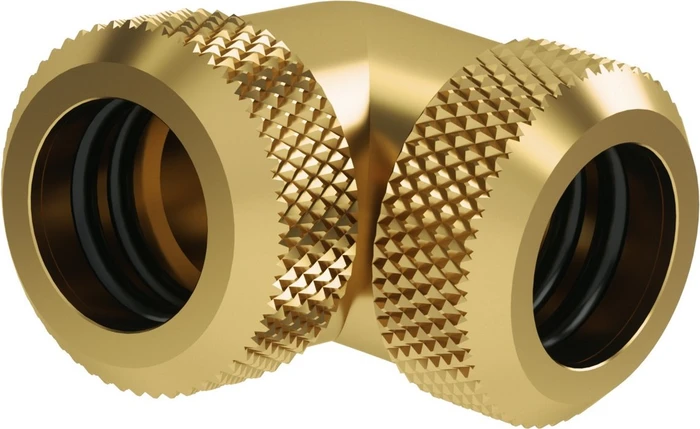 Barrow Multi-Link Adapter 90 Grad 12mm AD auf 12mm AD Hardtube - gold