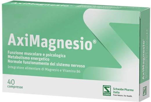 Schwabe pharma italia Aximagnesio Integratore Magnesio 40 Compresse