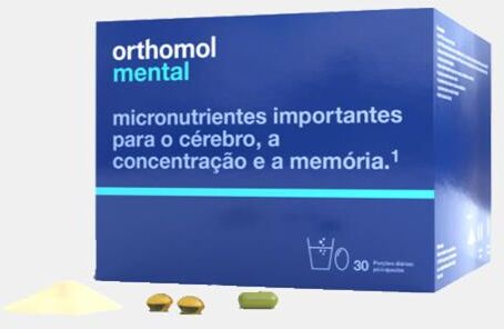 ORTHOMOL MENTAL 30 PORCOES: PO + CAPSULAS