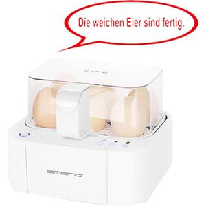 Emerio Eierkocher EB-115560.2, bis 6 Eier, 400 W, mit Härtegradeinstellung, weiß
