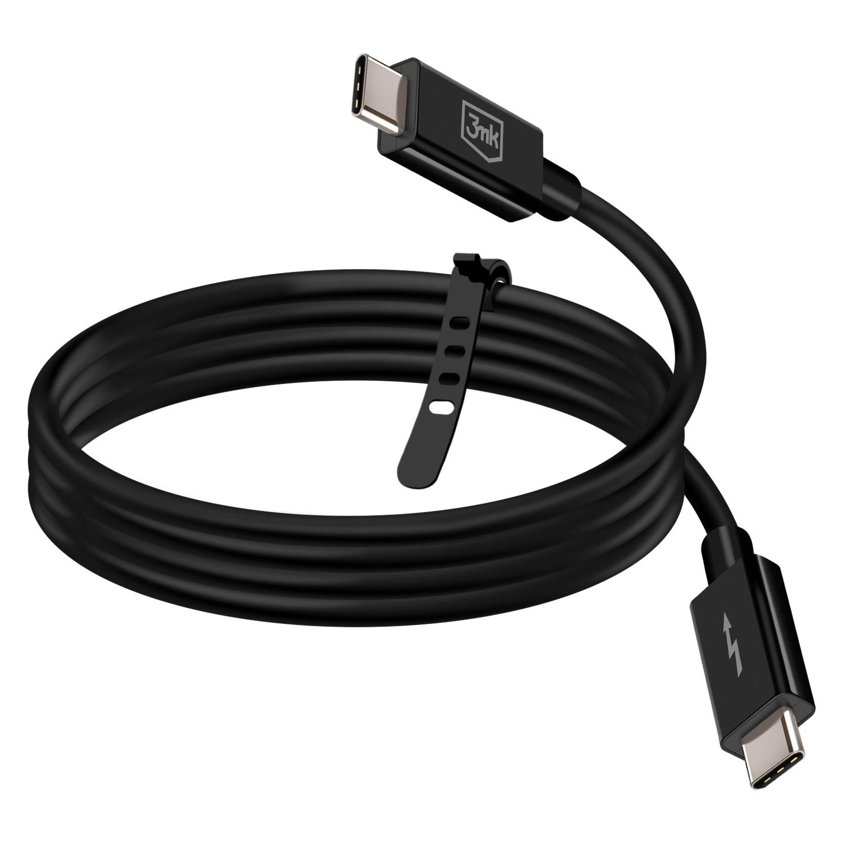 3MK USB C - USB C (1 m, 240 W) (Accessories - 3mk Hyper ThunderBolt Cable 240W)