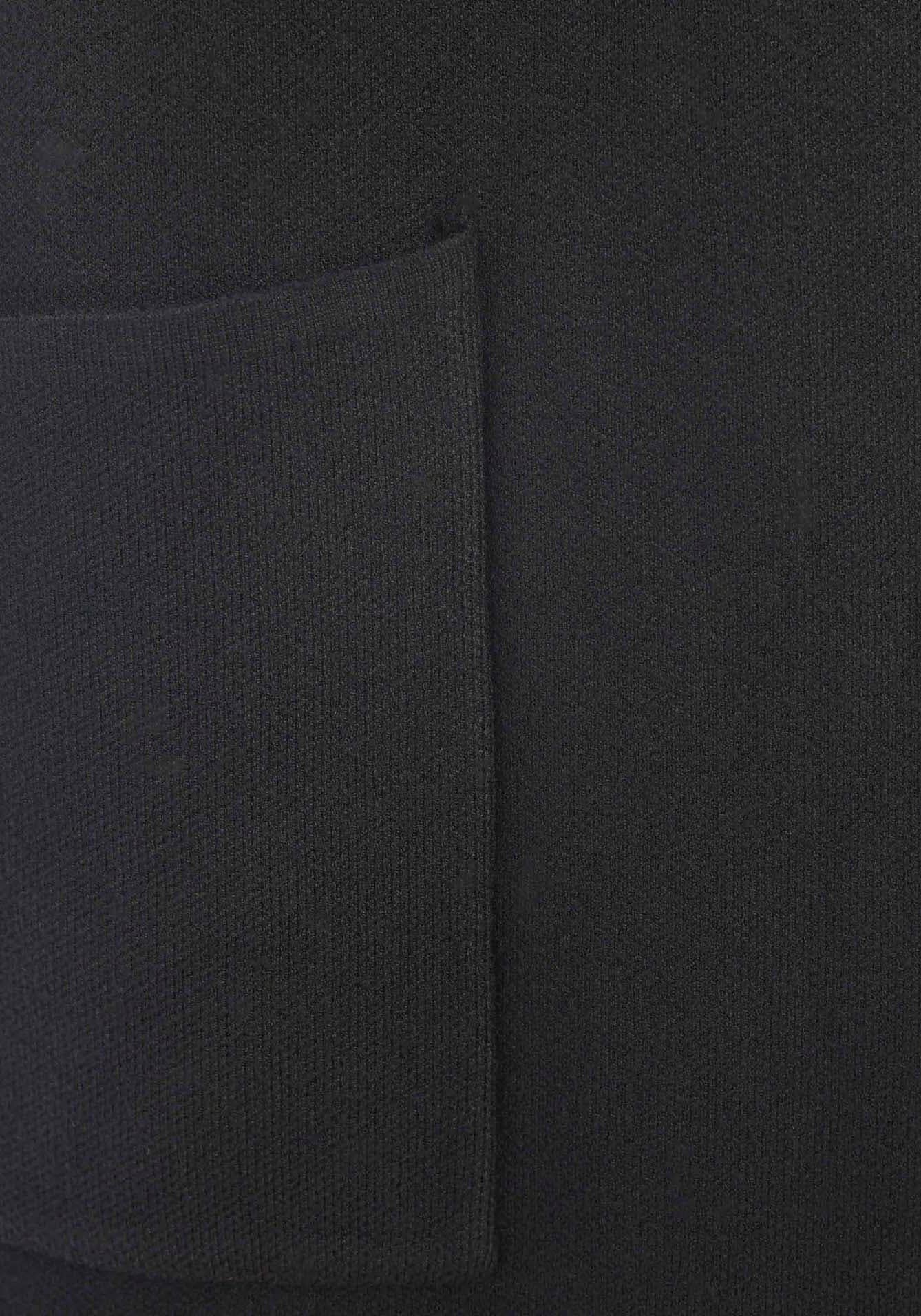 Cardigan ZWILLINGSHERZ "Janina", Damen, Gr. S/M, schwarz, Obermaterial: 50% Viskose, 27% Polyester, 23% Nylon, knielang, V-Ausschnitt, Strickjacken Cardigan, Kapuze, Taschen, Langarm, knielang, ohne Verschluss
