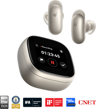 soundcore Liberty 5 Pro Max   Earbuds with AI Note-Taker Smart Case