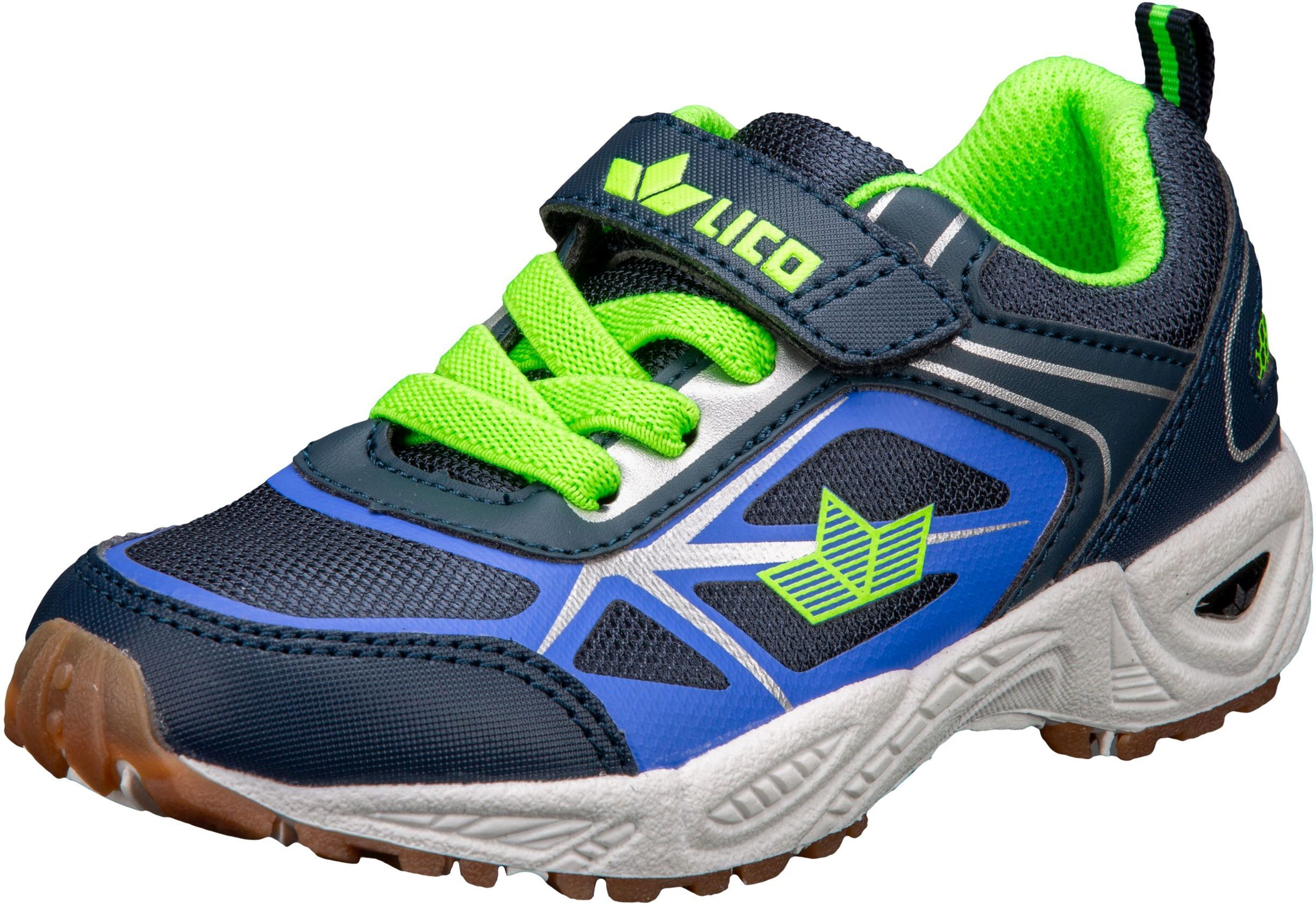 Hallenschuh LICO "Sportschuh Salford VS", Mädchen, Gr. 34, blau, Synthetik, Schuhe Hallenschuh blau 34