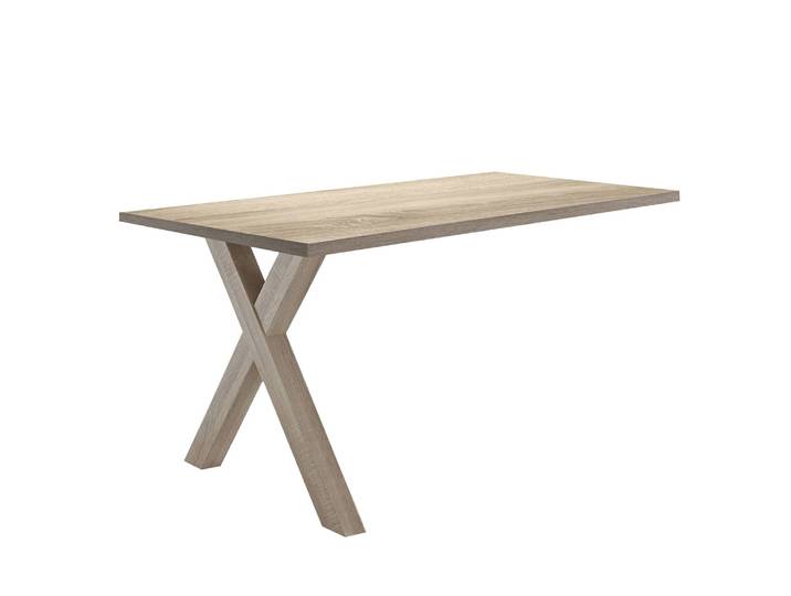 Schreibtisch-Ansatz II 120cm Braun/Eiche Sanremo Hell Dekor