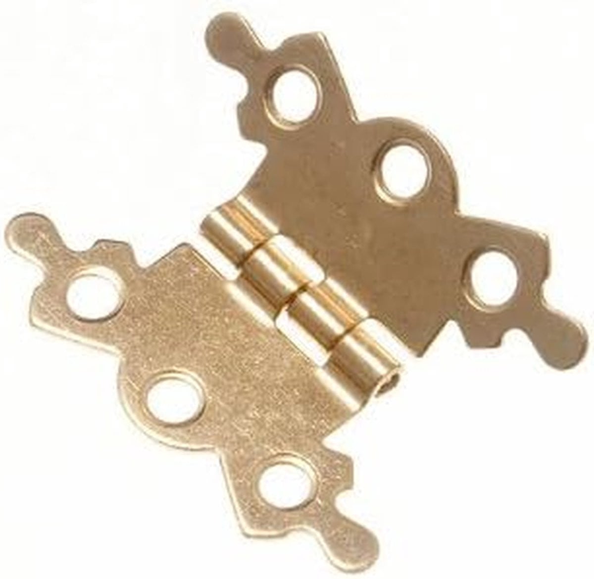 EB Decoratieve Vlinderkast Scharnieren in Messing Verguld - 40 mm