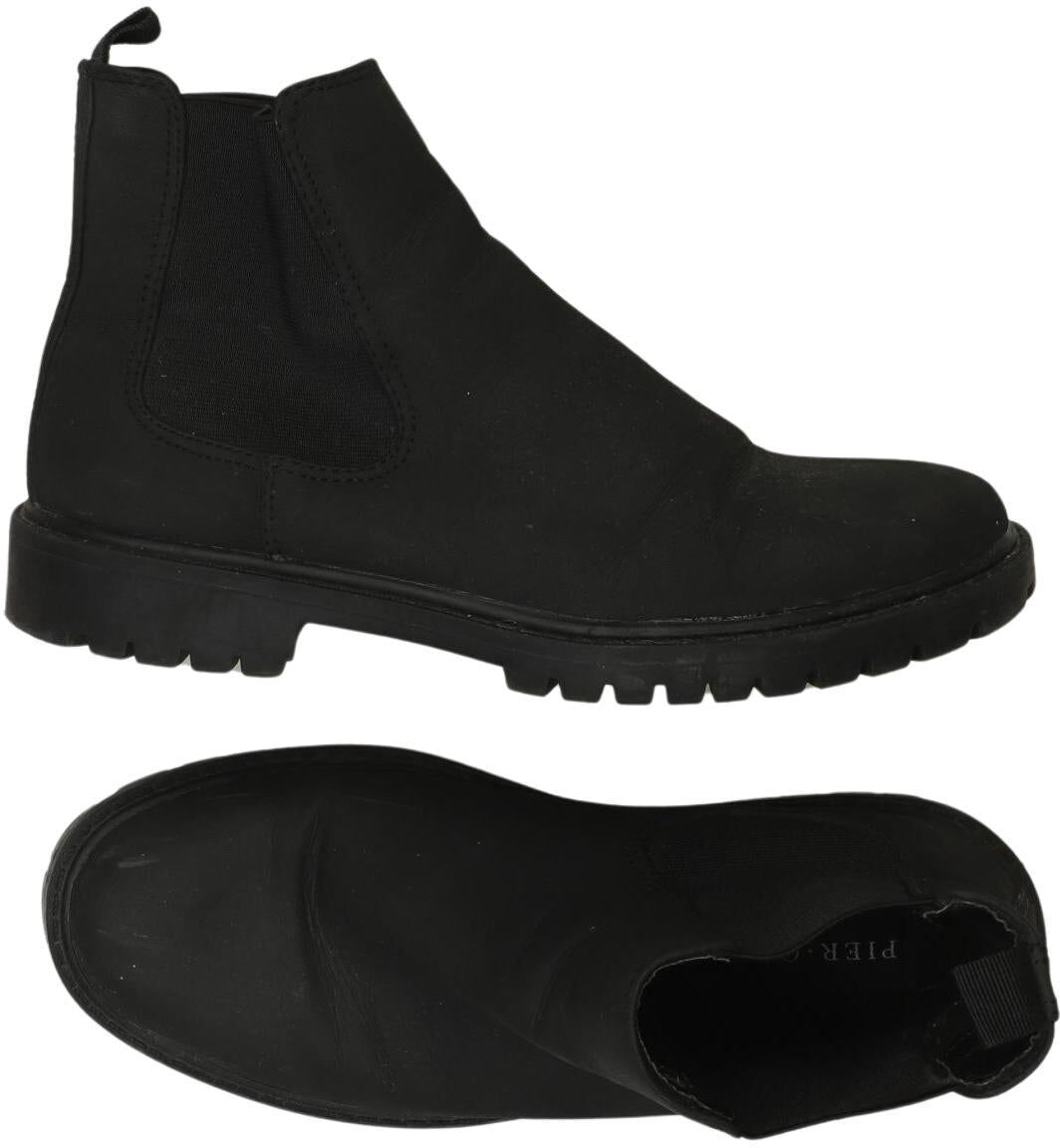 pier one Damen Stiefelette, Schwarz, Gr. EU 39, Kunstleder - Second Hand