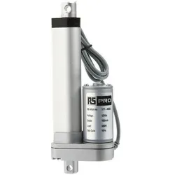 RS PRO, Elektromotor, Micro Linear Actuator, 100mm, 12V dc, 500N, 14.6mm/s