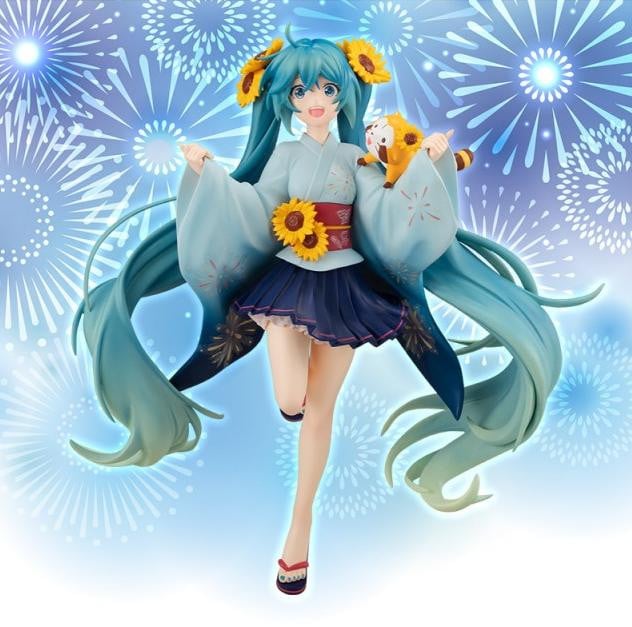 FuRyu Araiguma Rascal Vocaloid Hatsune Miku Summer Festival PVC Figuur