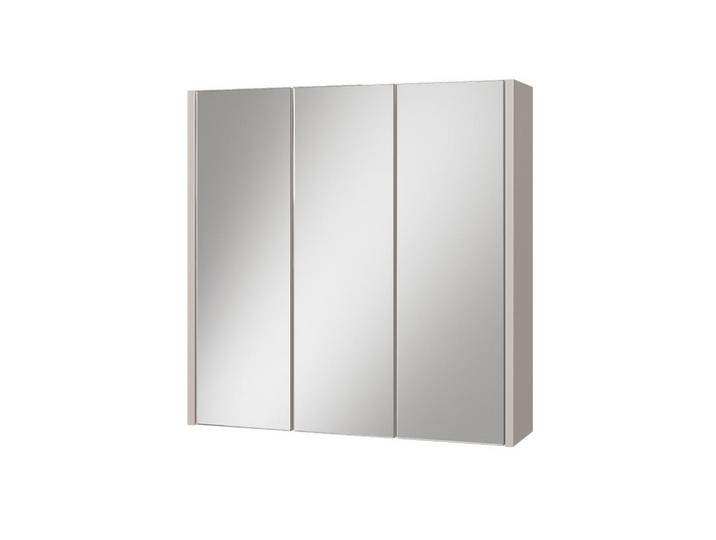 Vicco Badspiegelschrank Majest Cashmere 67.4 x 68 cm mit 3 Spiegeltüren, Kaschmir, Holzwerkstoff, Rechteckig, 67.4x68x17 cm, Badezimmer, Badezimmerspiegel, Spiegelschränke