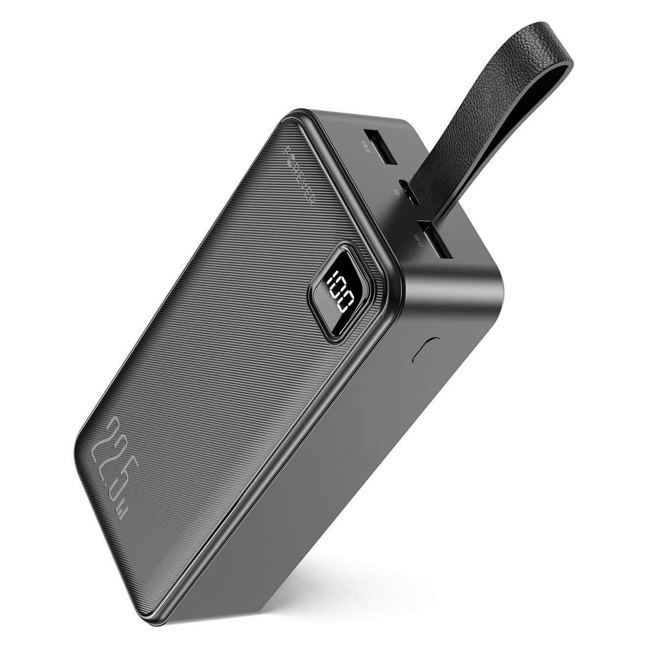 Forever Powerbank TB-300XL PD QC 22,5 W 30.000 mAh schwarz (30000 mAh, 22.50 W) (73911392)