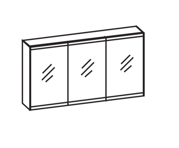 Artiqua LED-Spiegelschrank, Quarzgrau Matt Touch, 072-SDT-1-12-173 072-SDT-1-12-173