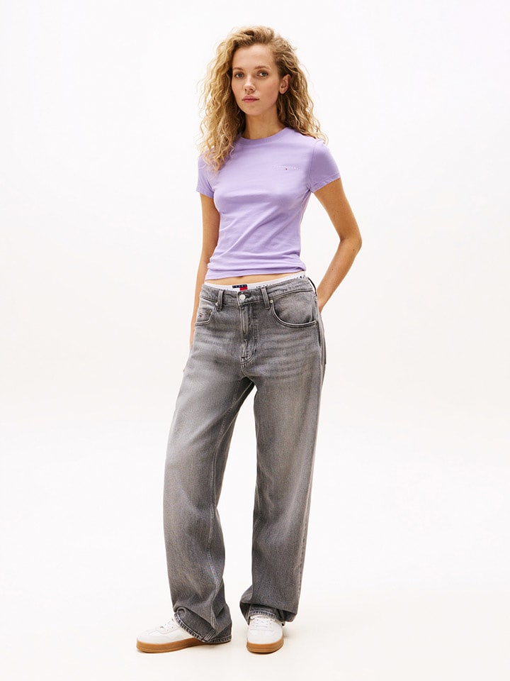 TOMMY JEANS Shirt in Flieder - XXL