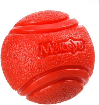 Pet Hub Indestructible Dog Ball Toy: Chew Proof, Bouncy Rubber Ball With String Interactive Pet Toy For Big Dogs And Puppies red L