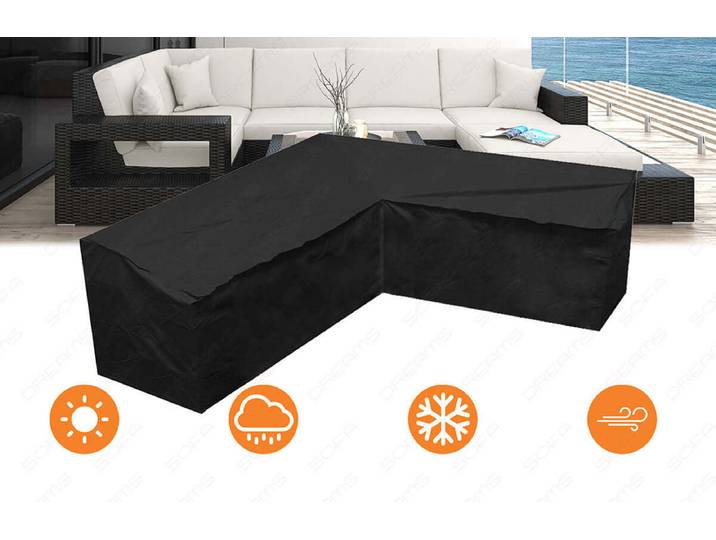 Rattansofa-Abdeckung Messana U-Form