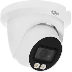 Dahua CCTV 4MP Full-color Fixed-focal Warm LED Eyeball WizMind Network Camera, DH-IPC-HDW5449TMP-SE- (2688 x 1520 Pixel), Netzwerkkamera, Weiss