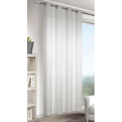 Gardine HOMING "Alex" Gr. 1, weiß, B:140cm H:245cm, Polyester, Gardinen, Gardine, Fertigschal