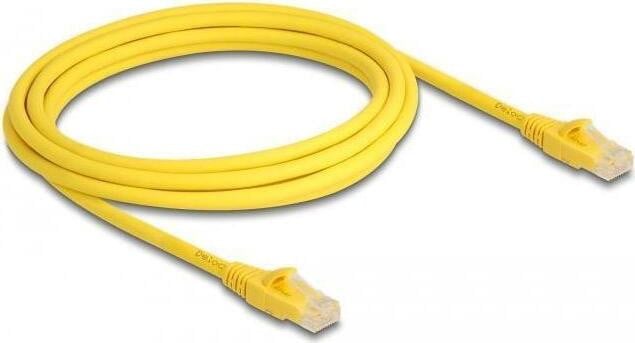 Delock RJ45 Cat.6A U/UTP netwerkkabel, 3 meter, geel