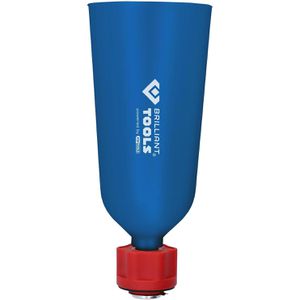 Brilliant-Tools Trichter BT711130, blau, 2-teiliges Set, Ø 12 cm, aus Kunststoff, mit Adapter für VAG