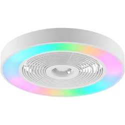 Brilliant, Deckenleuchte, Ventilator-Leuchte, Ø49 cm, 4700 lm, 2700-6500K, IC-RGB, dimmbar, weiss (4700 lm)