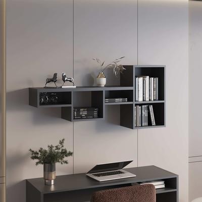 Kodotan sofa "Shelf 22"" H, 7 Shelves, Black"
