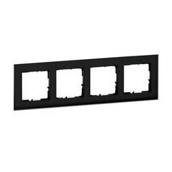 Legrand 4fach Rahmen Rahmen Seano Schwarz 766114 1 St.