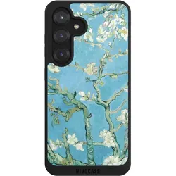 Nivocase Handyhülle für Samsung Galaxy S25 Hülle NIVOpure Case Schwarz Kunst Malerei Vincent Van Gogh (Samsung Galaxy S25), Smartphone Hülle, Schwarz