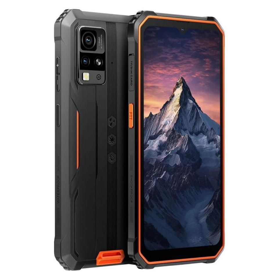 Blackview BV4800 Pro (Dual Sim - 6.56" - 128 GB, 4 GB RAM) Orange (128 GB, Orange, Schwarz, 6.56", Dual SIM, 4G) (BV4800 PRO ORANGE)