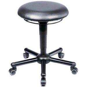 meychair Drehhocker A19-TR-KL-XXL, 10020, XXL-Serie, Kunstleder, mit Rollen, schwarz