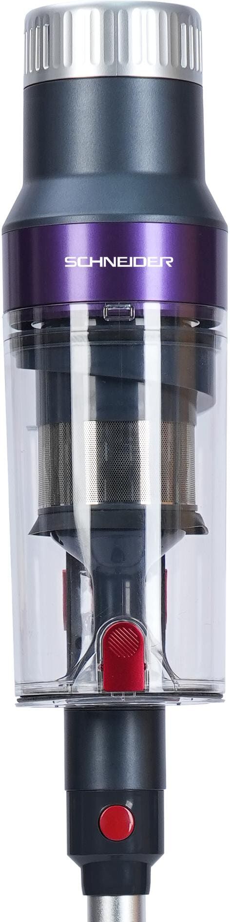 Akku-Hand-und Stielstaubsauger "Schneider SCH-VVC-2960 0.9 l 500 W", lila (keine angabe, violett), B:12,5cm H:40cm, Akkusauger, Akku-Hand-und Stielstaubsauger keine angabe, violett Einheitsgröße