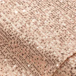 Elastik-Mesh-Paillettenstoff, gold