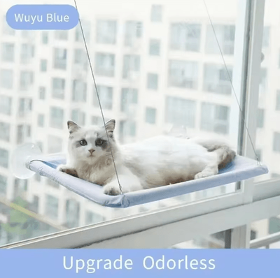 Inspire Picks Ultra Soft Cloud Like Cat Window Hammock Bed For Indoor Cats blue 13.78inx21.65in