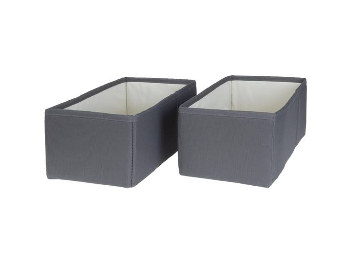 Aufbewahrungsbox COCON Grau Stoff B 14.5 H 12 cm - Aufbewahrungsbox