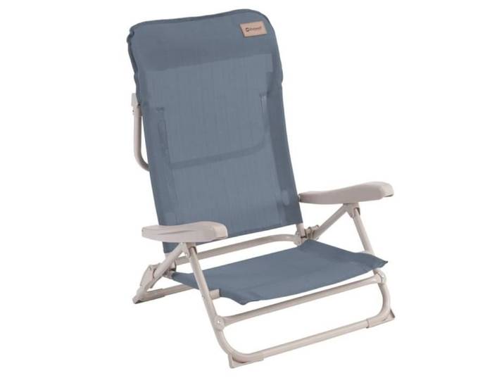 Outwell Chaise de plage pliable Seaford Bleu océan 441817