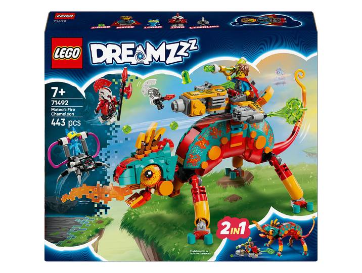 LEGO® DREAMZzz - Le Caméléon Cracheur de Feu de Mateo, Jeu d’Imagination - 71492
