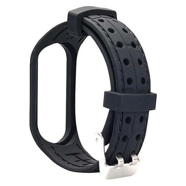 Beline pasek Smart Mi Band 3/4 czarny/black (Plastic, Silicon) (5905359814153)