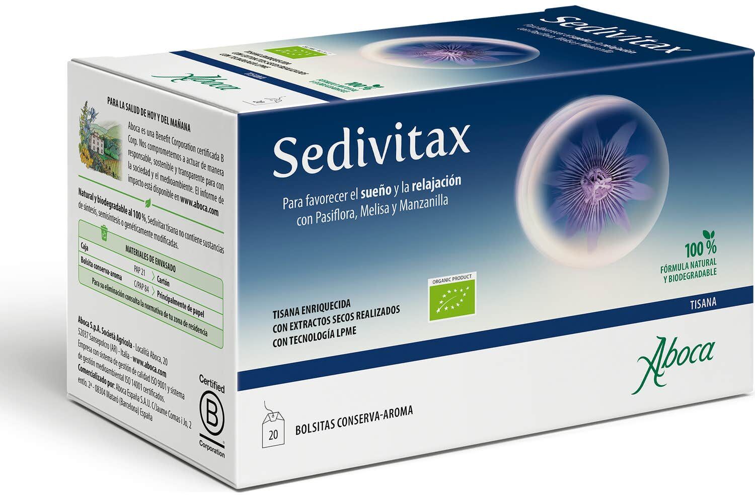 Aboca Sedivitax Tisana 20 uds